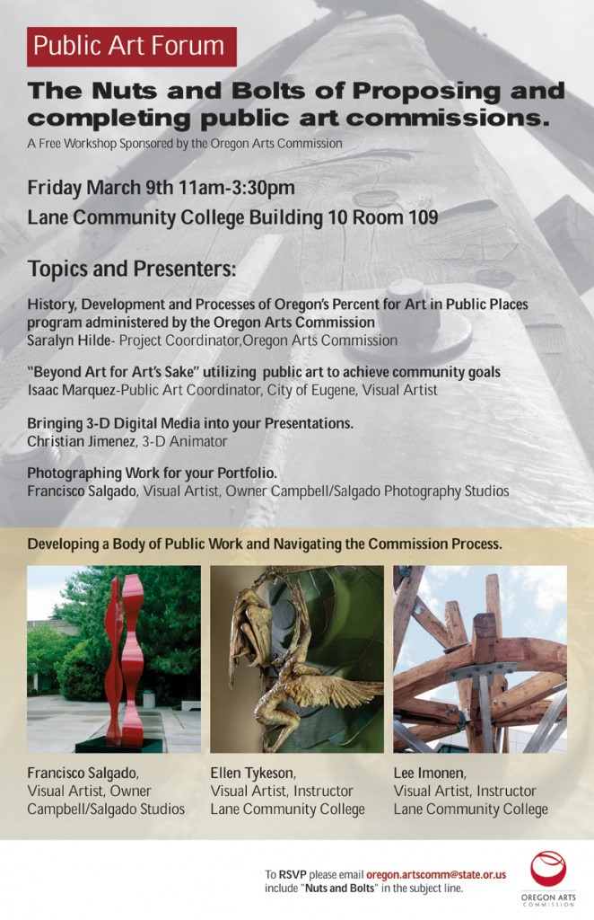 Oregon Arts Commission - Free Workshop on March 9th